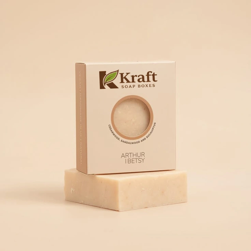 Kraft Soap Boxes with Window